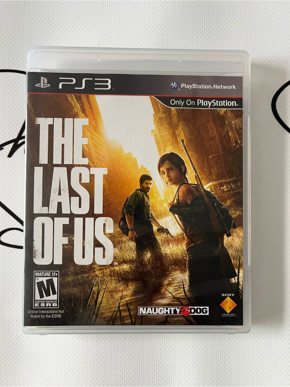 The Last of Us (PS3) - Black/Orange Game Case by